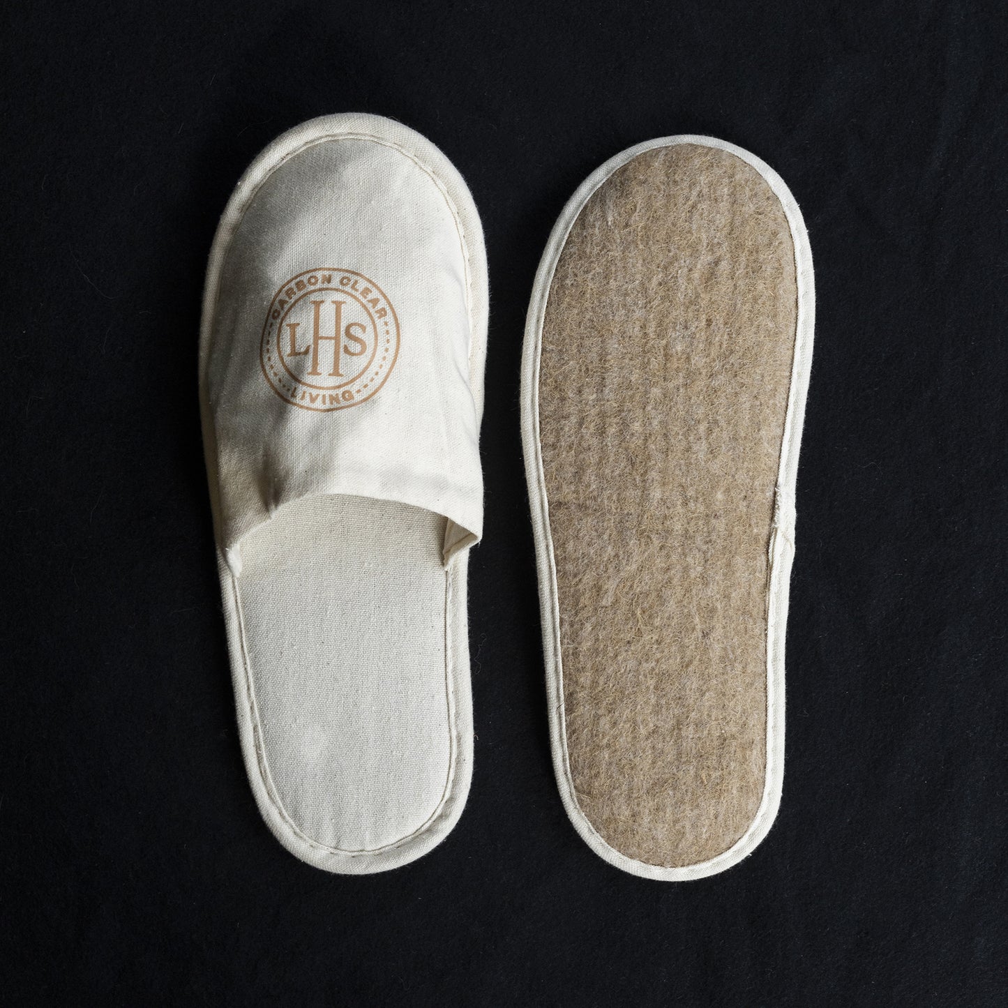 Carbon Clear Living Slippers