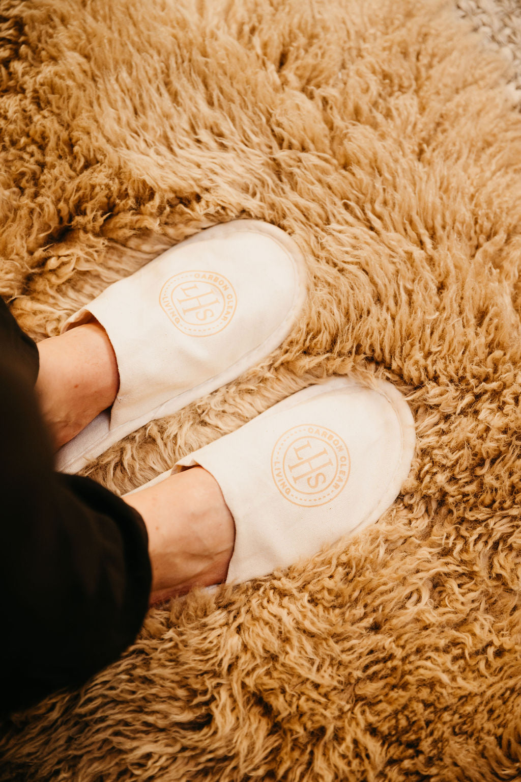 Carbon Clear Living Slippers